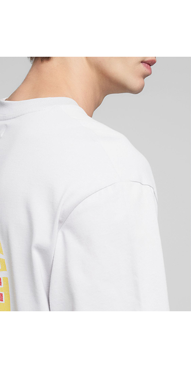 リラックスフィット ヘビーコットンジャージー グラフィックTシャツ 詳細画像 アイスグレー 5